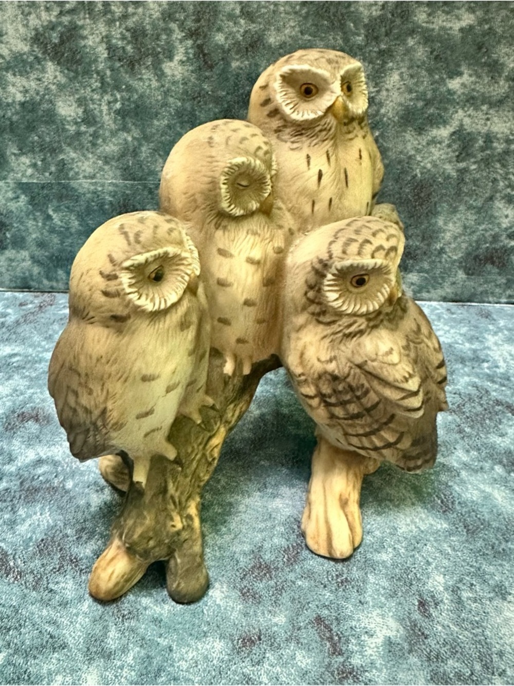 Enesco Hand-Painted Cream Owl Sculpture Set - - Picture 2 of 10